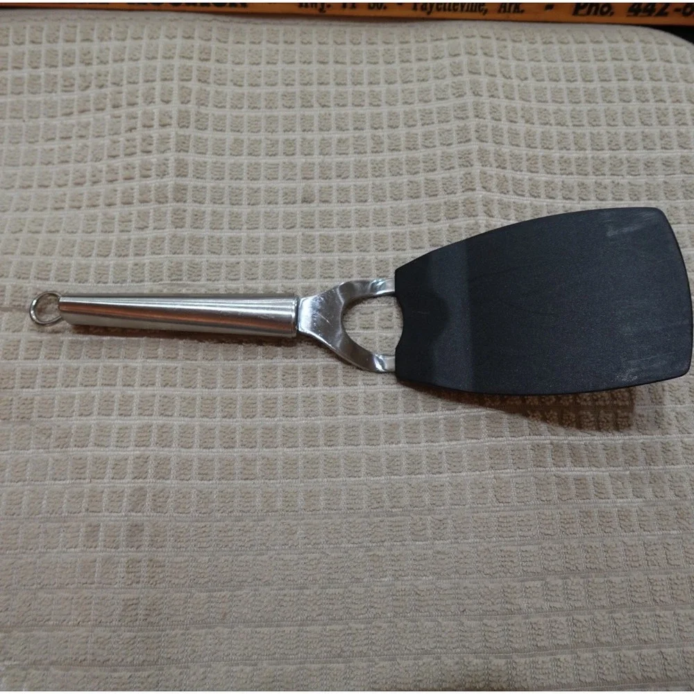Oneida‎ Stainless Steel Handle Spatula Black Nylon Head Kitchen Turner 12 Inch